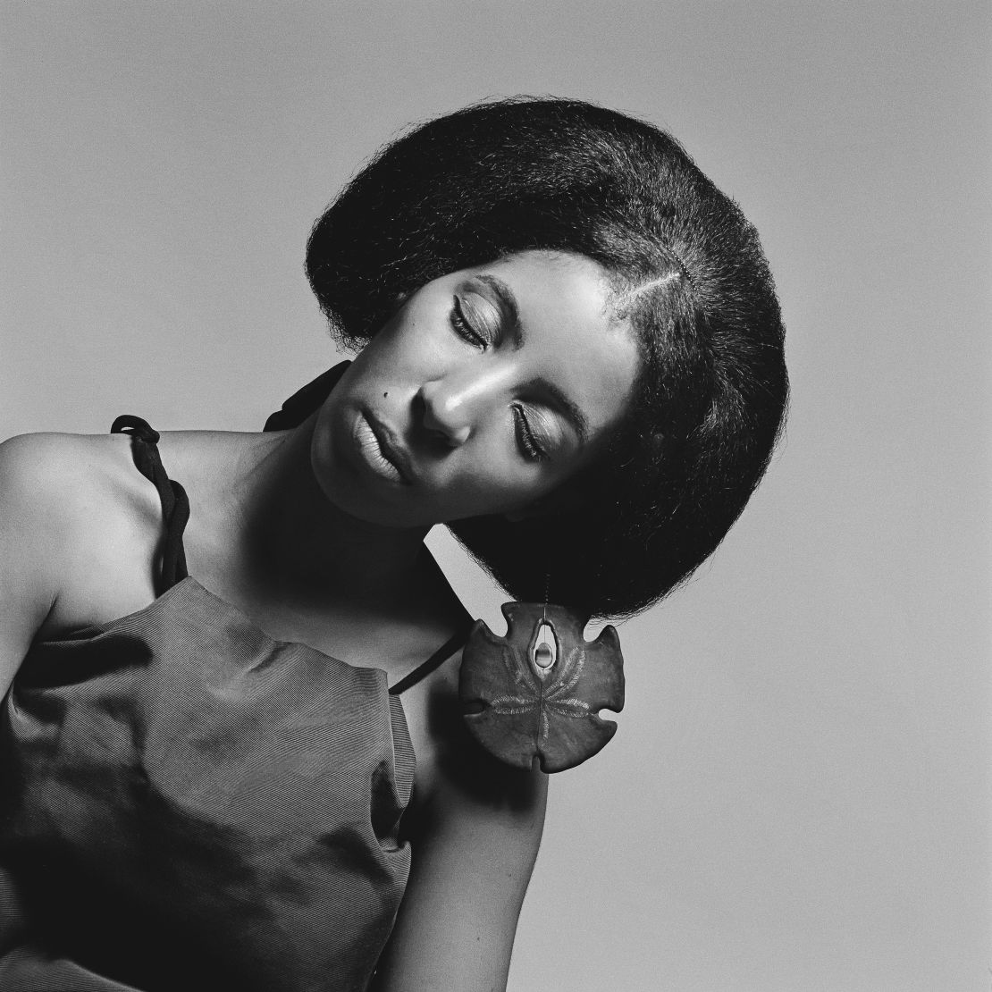 Carolee Prince wearing her own jewelry designs, African Jazz-Art Society & Studios, Harlem (c. 1964)