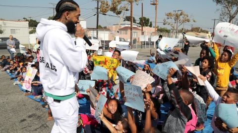 Nipsey Hussle was known for his dedication to his community.