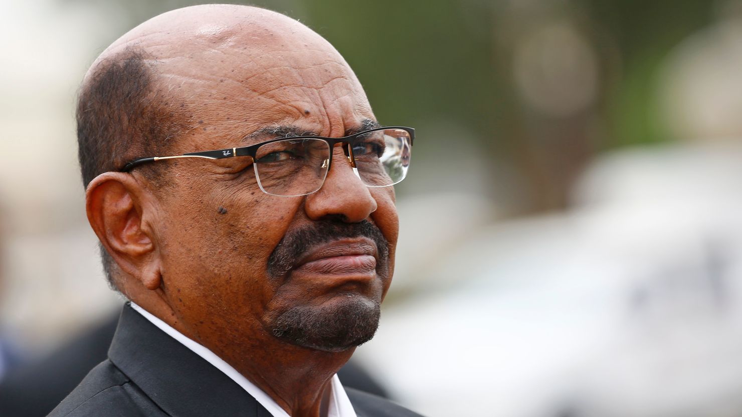 Former Sudanese President Omar al-Bashir, who has been moved to the maximum-security Kober prison, is seen in Khartoum in October 2018.
