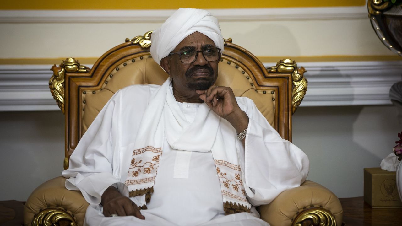 Former Sudanese President Omar al-Bashir, who has been moved to the maximum-security Kober prison, is seen in Khartoum in September 2018.