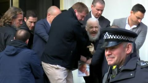 Assange was arrested on April 11 after Ecaduor withdrew his asylum and invited British police into its embassy.