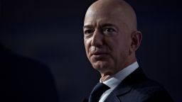 Jeff Bezos, founder and chief executive officer of Amazon.com Inc., speaks during a discussion at the Air Force Association's Air, Space and Cyber Conference in National Harbor, Maryland, U.S., on Wednesday, Sept. 19, 2018. Amazon is considering a plan to open as many as 3,000 new AmazonGo cashierless stores in the next few years, according to people familiar with matter, an aggressive and costly expansion that would threaten convenience chains. Photographer: Andrew Harrer/Bloomberg via Getty Images
