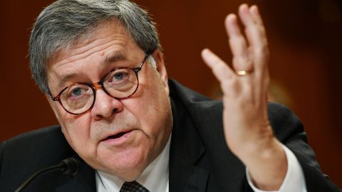 US Attorney General William Barris testifies during a US House Commerce, Justice, Science, and Related Agencies Subcommittee hearing on the Department of Justice Budget Request for Fiscal Year 2020, on Capitol Hill in Washington, DC, April 10, 2019. - The US attorney general told Congress Wednesday he believes the FBI spied on President Donald Trump's election campaign and said he is opening an investigation into whether it was justified. Amid fresh charges by Trump that he was the target of an "attempted coup," Bill Barr told lawmakers the FBI may have gone too far in opening a counterintelligence probe into Trump's 2016 operation. (Photo by MANDEL NGAN / AFP) (Photo credit should read MANDEL NGAN/AFP/Getty Images)