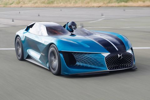 Slated for a 2035 release, the all electric supercar has been designed with two different engines, one for race tracks and one for road use.