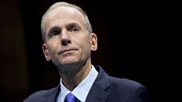 FILE: Dennis Muilenburg, chief executive officer of Boeing Co., looks on during a Business Roundtable CEO Innovation Summit discussion in Washington, D.C., U.S., on Thursday, Dec. 6, 2018. Boeing Co. Chief Executive Officer Dennis Muilenburg apologized Thursday for the 346 lives lost in crashes of Boeing 737 MAX 8 aircraft in Indonesia and Ethiopia, according to a letter made public on the company's website. Photographer: Andrew Harrer/Bloomberg via Getty Images