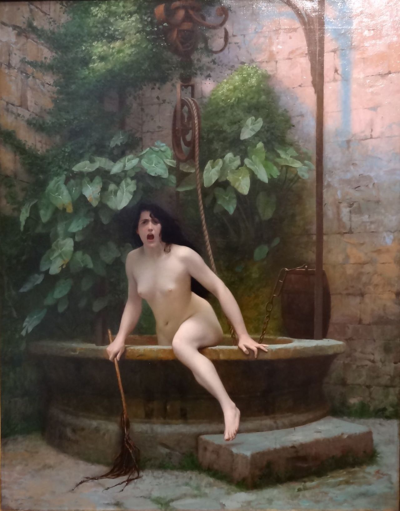 "Truth Coming Out of Her Well to Shame Mankind" (1896) by Jean-Léon Gérôme