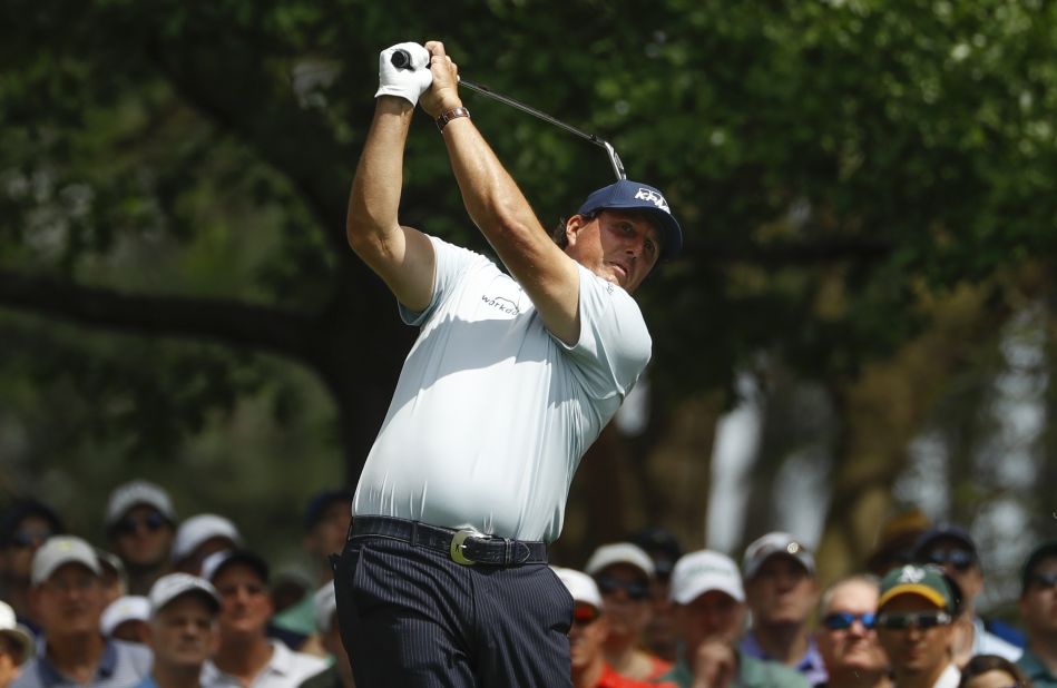 Veteran Phil Mickelson, 48, is chasing a fourth Green Jacket.  