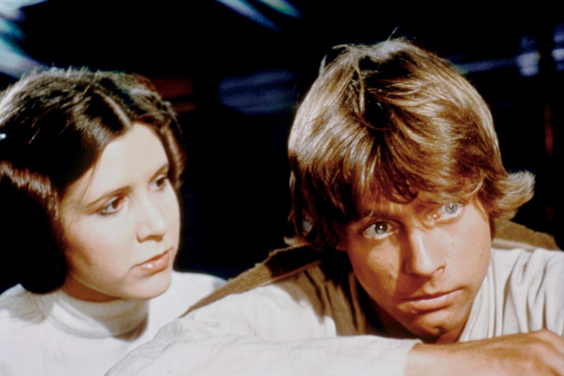 Carrie Fisher and Mark Hamill in 'Star Wars'