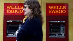 SAN FRANCISCO, CALIFORNIA - FEBRUARY 07: A pedestrian walks by a Wells Fargo Bank office on February 07, 2019 in San Francisco, California. Wells Fargo customers are experiencing difficulty using ATMs and the Wells Fargo phone app after reports of a technical issue at the outage at a server farm located in Shoreview, Minnesota. (Photo by Justin Sullivan/Getty Images)
