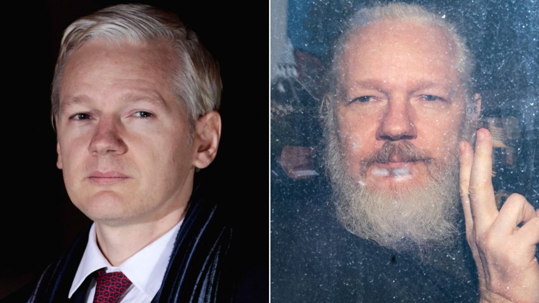 Assange was dragged out of the Ecuadorian Embassy where he had been holed up for seven years.