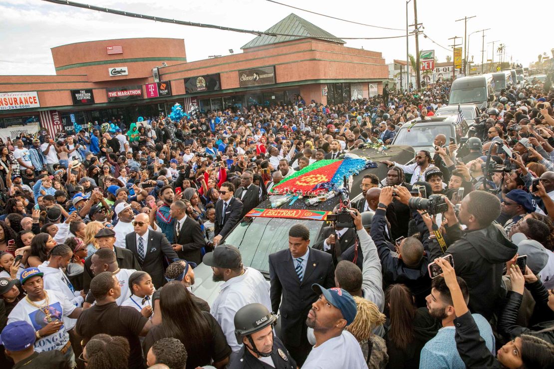 In April, the Los Angeles City Council renamed the intersection near Nipsey Hussle's clothing store in his honor.