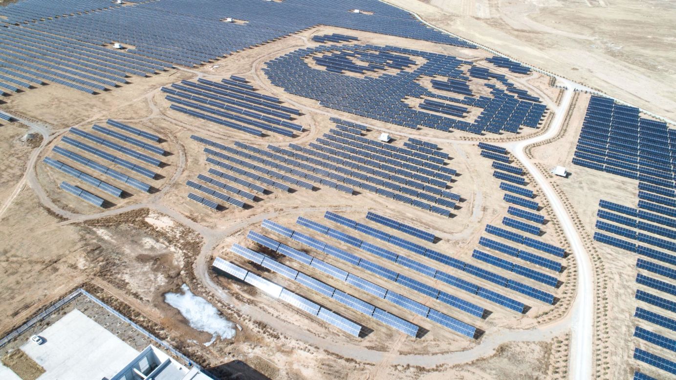 Connected to the grid in <a href="http://www.pandagreen.com/show-347.html" target="_blank" target="_blank">June 2017</a>, Panda Green Energy's solar farm puts the animal after which it's named on the map. The solar arrays form the shape of two giant pandas, and over 25 years the company say the 100-megawatt park can produce 3.2 billion kilowatt hours of energy. But the Datong site is only a tiny fraction of the company's massive <a href="http://www.pandagreen.com/show-1457.html" target="_blank" target="_blank">2,110-megawatt</a>, 68-power plant portfolio, as of June 2018.
