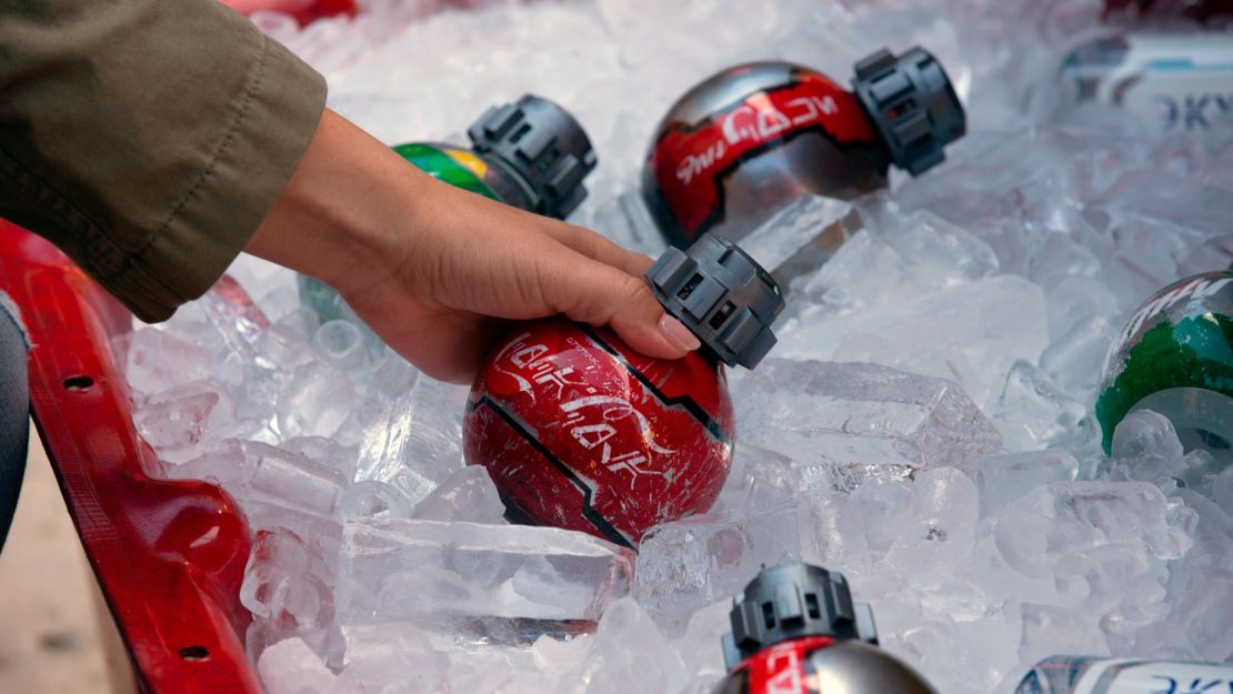 Disney and Coca Cola partnered to make these specialty soda cans for the new Star Wars land. 