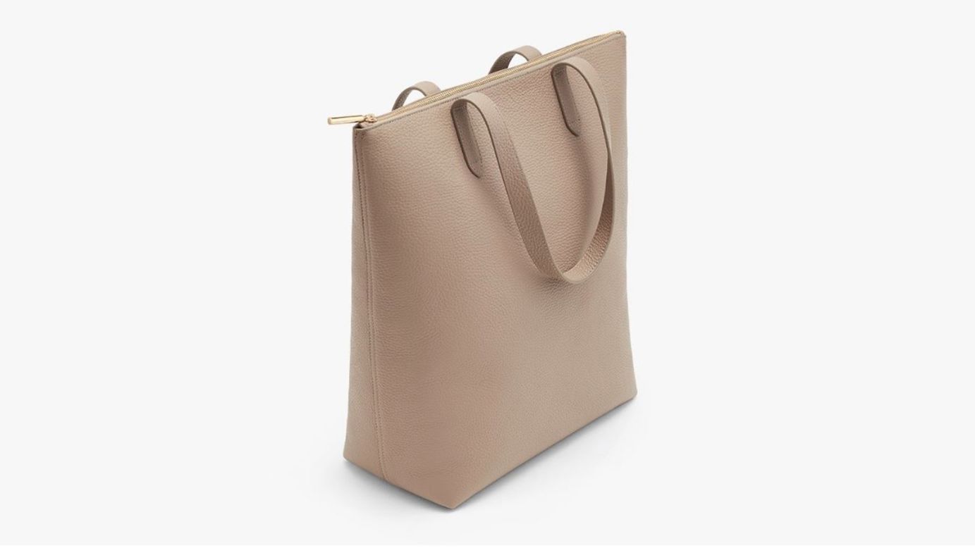 CUYANA TALL STRUCTURED LEATHER ZIPPER TOTE REVIEW