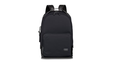 <strong>Tumi Harrison Webster Backpack ($425; </strong><a href="https://click.linksynergy.com/deeplink?id=Fr/49/7rhGg&mid=1237&u1=0409workbags&murl=https%3A%2F%2Fshop.nordstrom.com%2Fs%2Ftumi-harrison-webster-backpack%2F4727485%3Forigin%3Dkeywordsearch-personalizedsort%26breadcrumb%3DHome%252FAll%2520Results%26color%3Dblack%2520nylon" target="_blank" target="_blank"><strong>nordstrom.com</strong></a><strong>)</strong><br /><br />If you're looking for a sleek, all-around business backpack, the Harrison Webster bag from Tumi might just be the one for you. It's made of nylon and calfskin and has two compartments to fit a 15-inch laptop and a tablet, as well as lots of other pockets to keep you organized. It makes a great travel carry-on and easily slides over your luggage. 