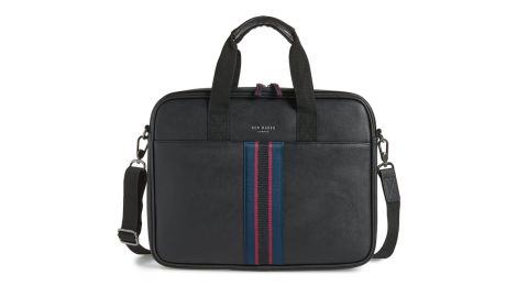 <strong>Ted Baker London Faux Leather Document Bag ($109; </strong><a href="https://click.linksynergy.com/deeplink?id=Fr/49/7rhGg&mid=1237&u1=0409workbags&murl=https%3A%2F%2Fshop.nordstrom.com%2Fs%2Fted-baker-london-faux-leather-document-bag%2F5226207%3Forigin%3Dkeywordsearch-personalizedsort%26breadcrumb%3DHome%252FAll%2520Results%26color%3Dblack" target="_blank" target="_blank"><strong>nordstrom.com</strong></a><strong>)</strong><br /><br />Business bags don't have to be boring. Make a style statement with this Ted Baker London document bag that's got a cool pop of color. <br />