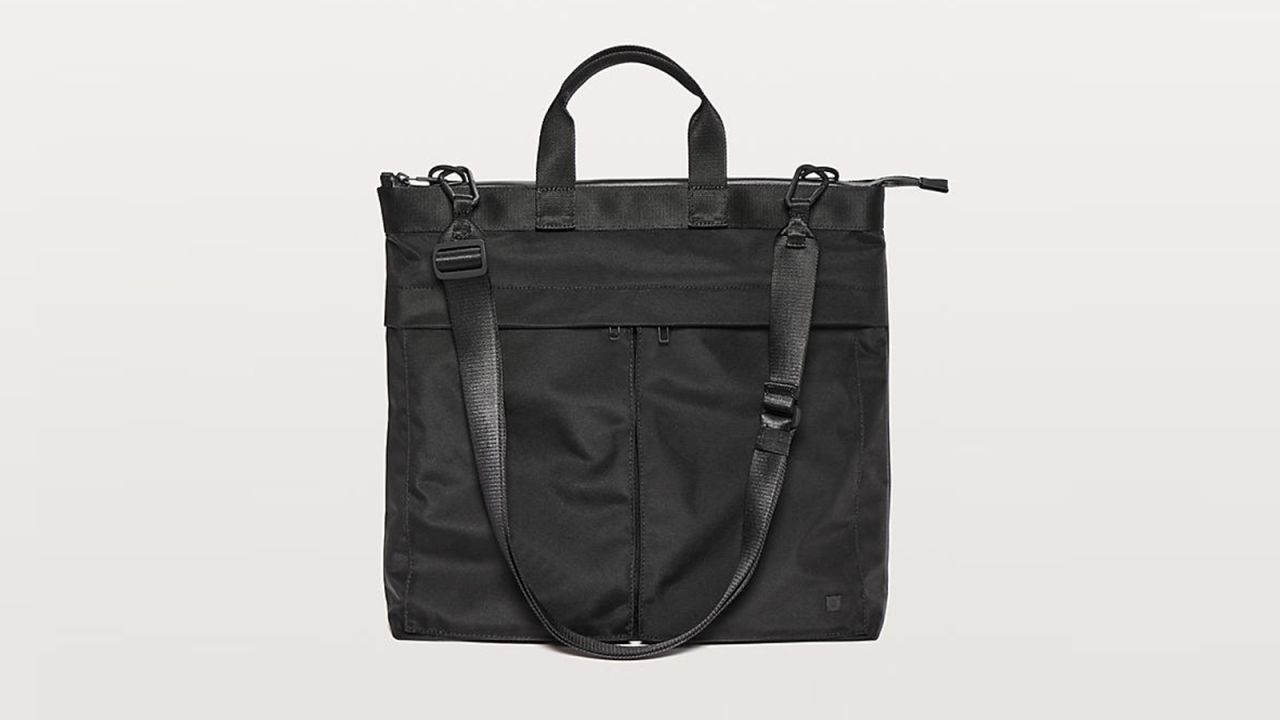<strong>Lululemon Commission Bag ($128; </strong><a href="http://redirect.viglink.com?type=bk&opt=false&u=https%3A%2F%2Fshop.lululemon.com%2Fp%2Fmen-bags%2FCommission-Bag-20L%2F_%2Fprod9330113%3Fcolor%3D0001&key=ed7eb6546c416eb284920d7a87c6d8c4" target="_blank" target="_blank"><strong>lululemon.com</strong></a><strong>)</strong><br /><br />This functional bag from Lululemon is the perfect option for those always on the go. It's easy to carry by the handles or wear as a crossbody with its detachable strap. It's also got an interior pocket to keep your sweaty gear separate if you're squeezing in a workout during the workday.<br />