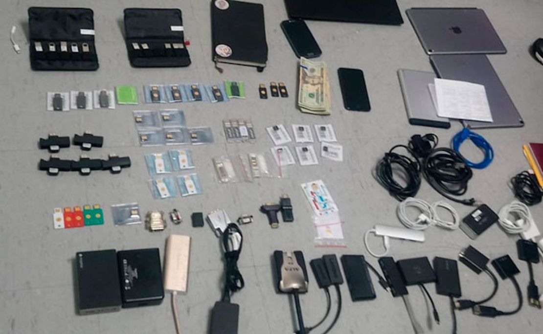 Ecuador's prosecutor's office shared images of the items confiscated after a a search was carried out at the home of a Swedish citizen.
