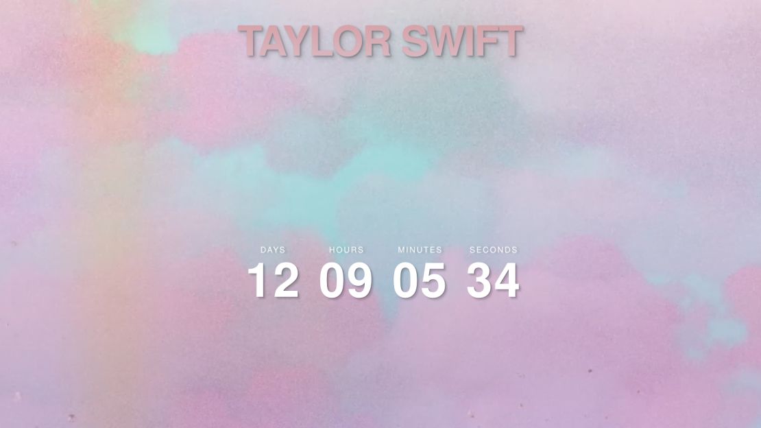 Taylor Swift website countdown clock 0413