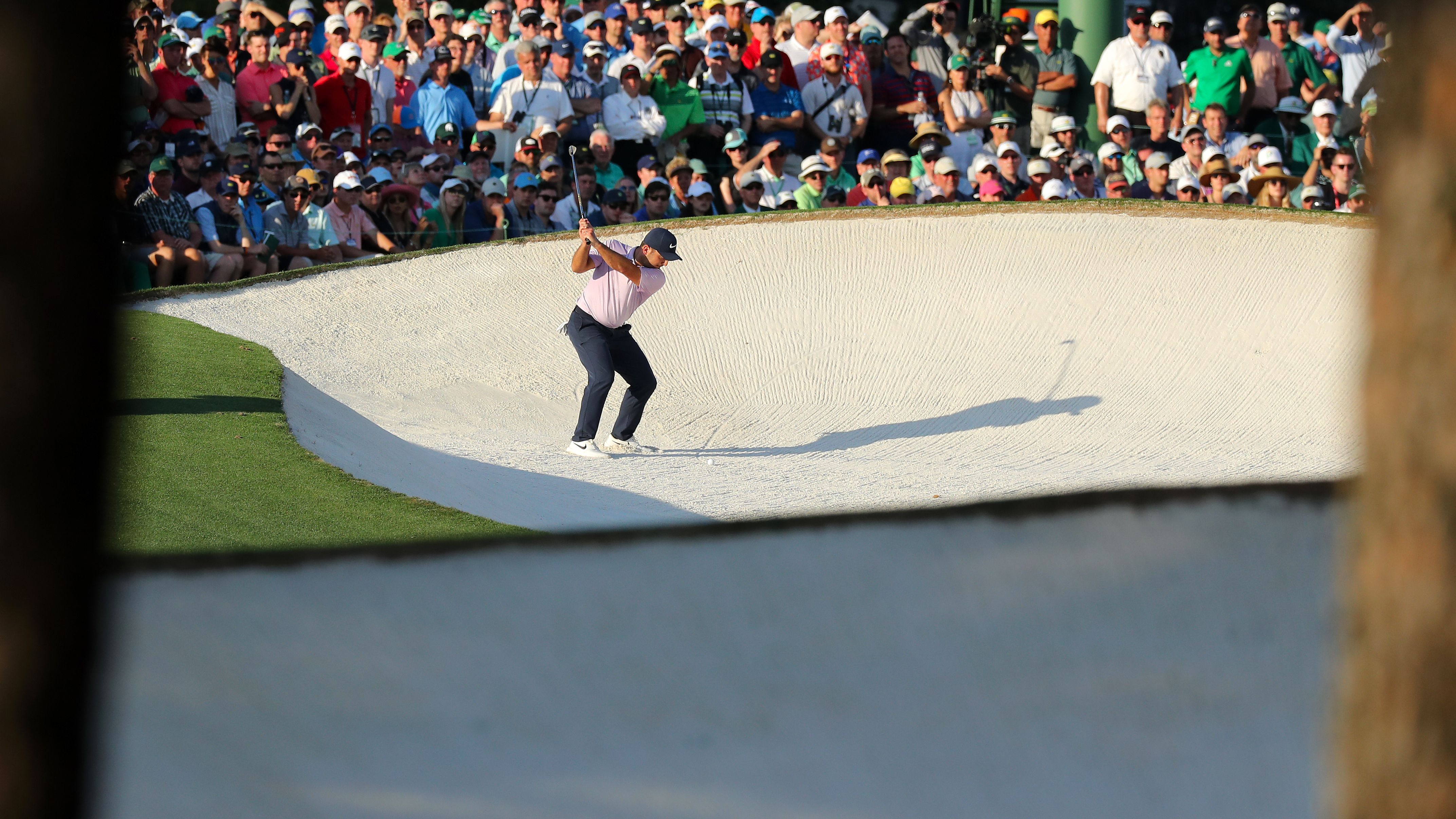 Italy's British Open champion Molinari was the leader after three rounds at Augusta. 