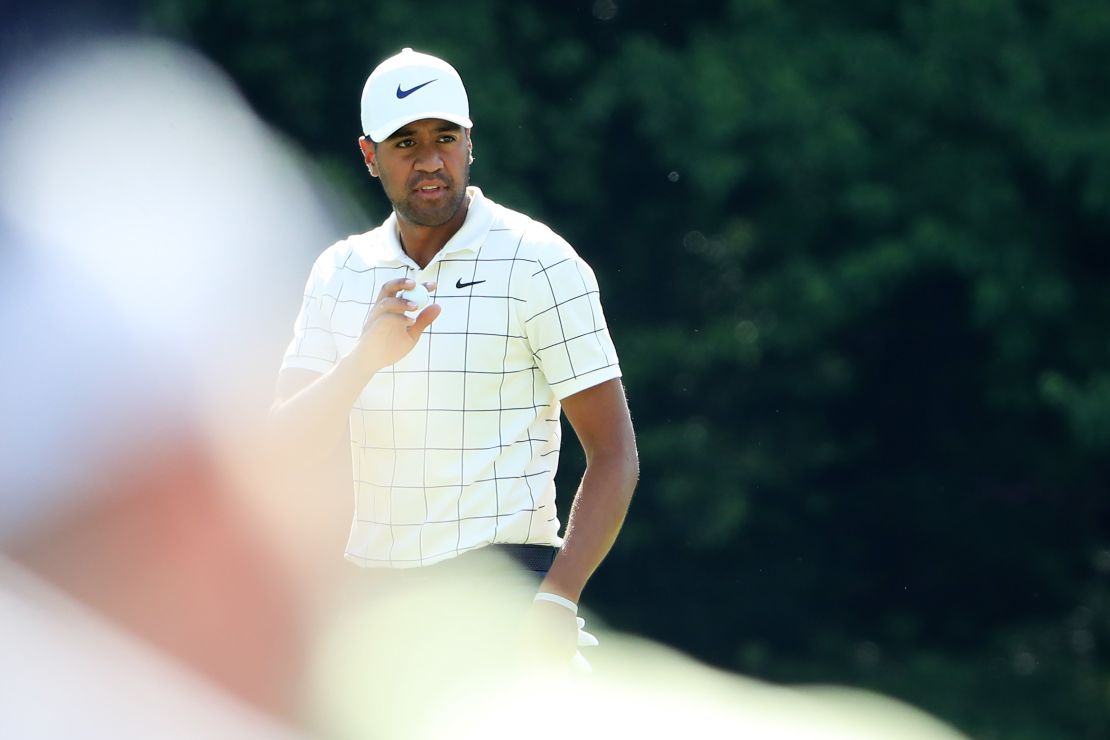 Tony Finau dislocated his ankle in the par-3 contest ahead of the 2018 Masters.
