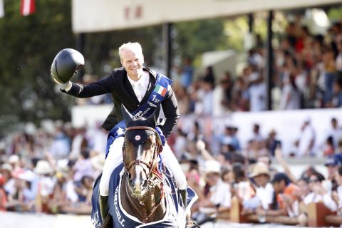 <strong>Mexico City:</strong> Jerome Guery  and Quel Homme de Hus celebrated their first LGCT victory in Mexico.