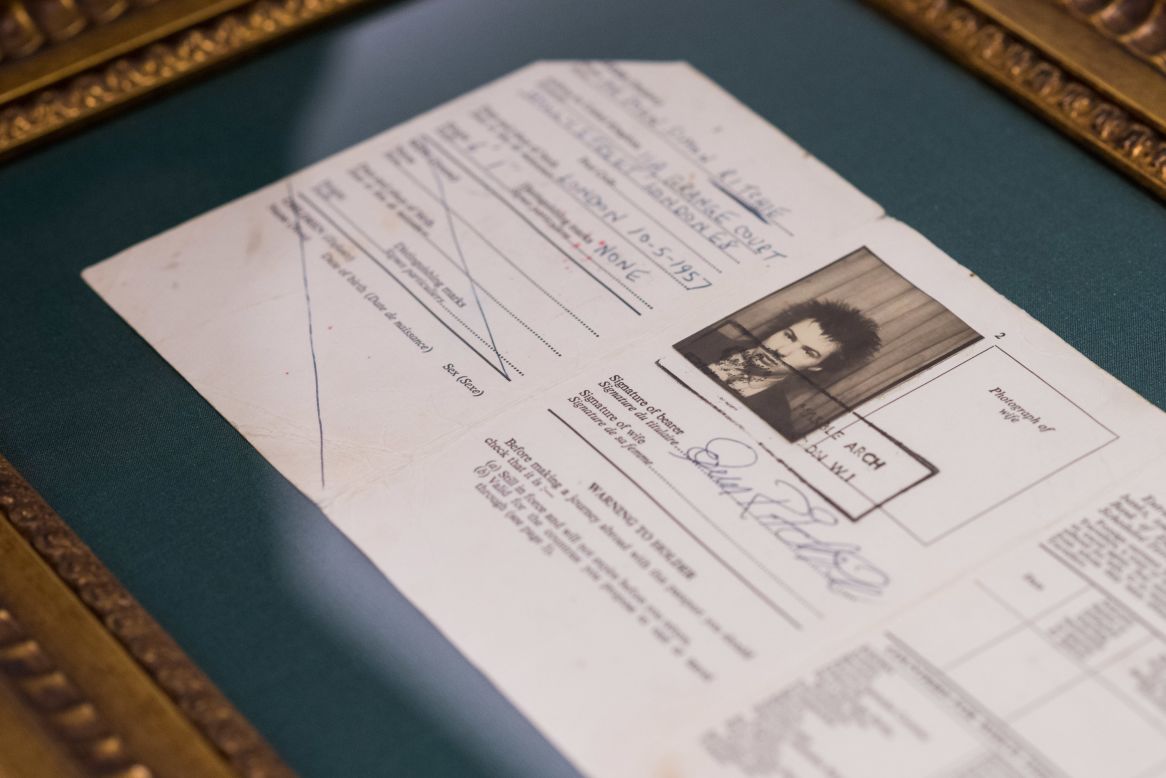 <strong>Rock rarity: A</strong> framed passport document for Sex Pistols' band member Sid Vicious awaits hanging in the hotel, among other rock memorabilia.