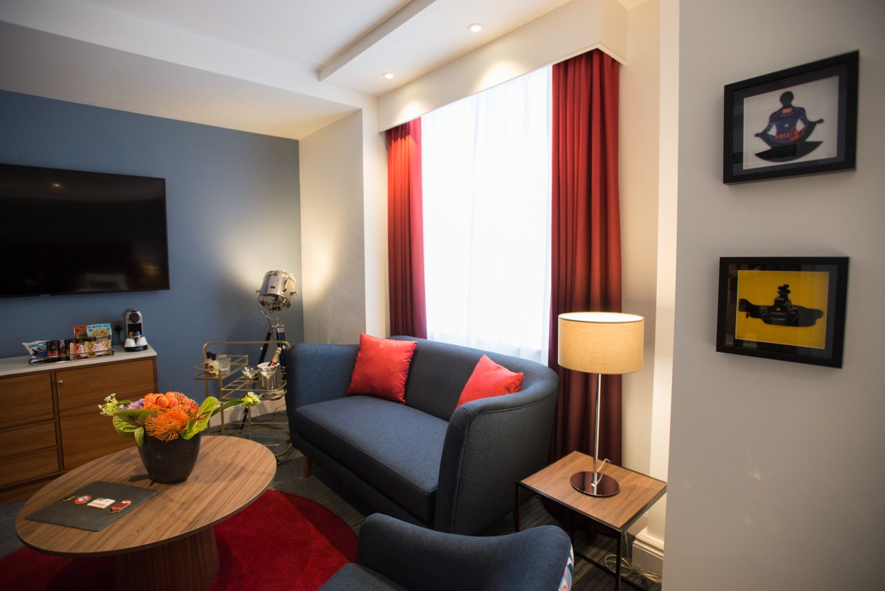 Rock Royalty Suites have their own lounge area. 