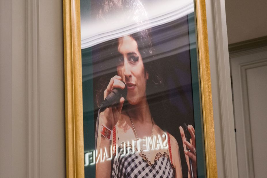 <strong>Ethos:</strong> One of the Hard Rock's mottos, "Save the planet," is reflected in a framed photo of the late singer Amy Winehouse.
