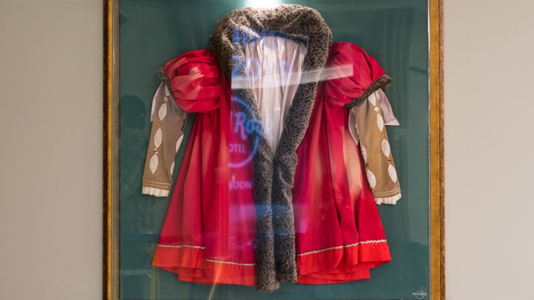 <strong>Party gear: </strong>A costume once worn by Elton John to a birthday party thrown by Elvis Presley. 