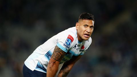 Folau was expected to play at this year's Rugby World Cup in Japan