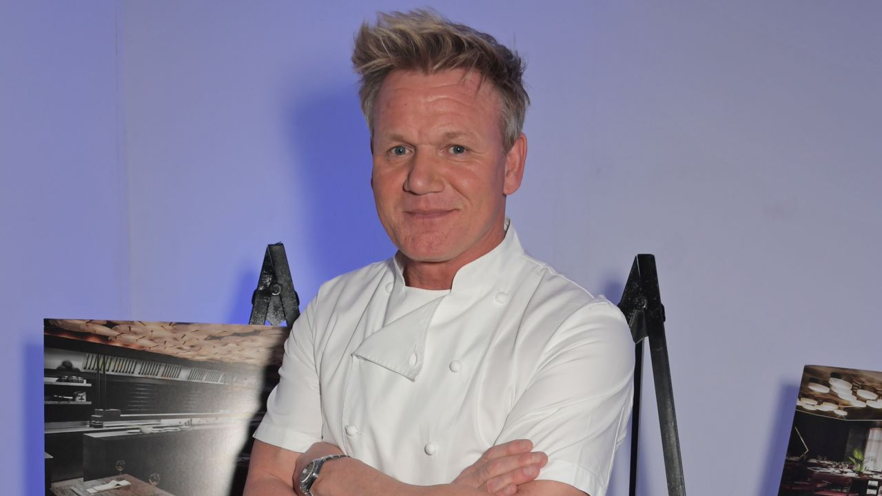 Gordon Ramsay pictured at a preview event for his new Mayfair restaurant Lucky Cat. 
