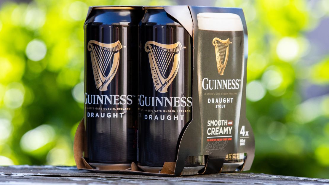 Diageo will now use carboard instead of pastic in beer packs.