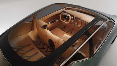 Instead of a trunk, the Mint has a cargo shelf behind the seats. Cargo could also be stored in the front.