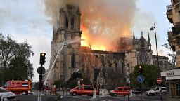 PARIS, FRANCE - APRIL 15, 2019: Notre-Dame de Paris, a Catholic cathedral founded in the 11th century, has caught fire. Best quality available. Stoyan Vassev/TASS (Photo by Stoyan Vassev\TASS via Getty Images)