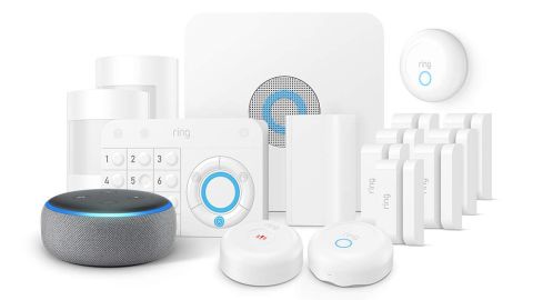 <a href="https://amzn.to/2UIjS01" target="_blank" target="_blank"><strong>Ring Alarm 15-Piece Kit with Echo Dot ($304.00, originally $359.00; amazon.com)</strong></a>