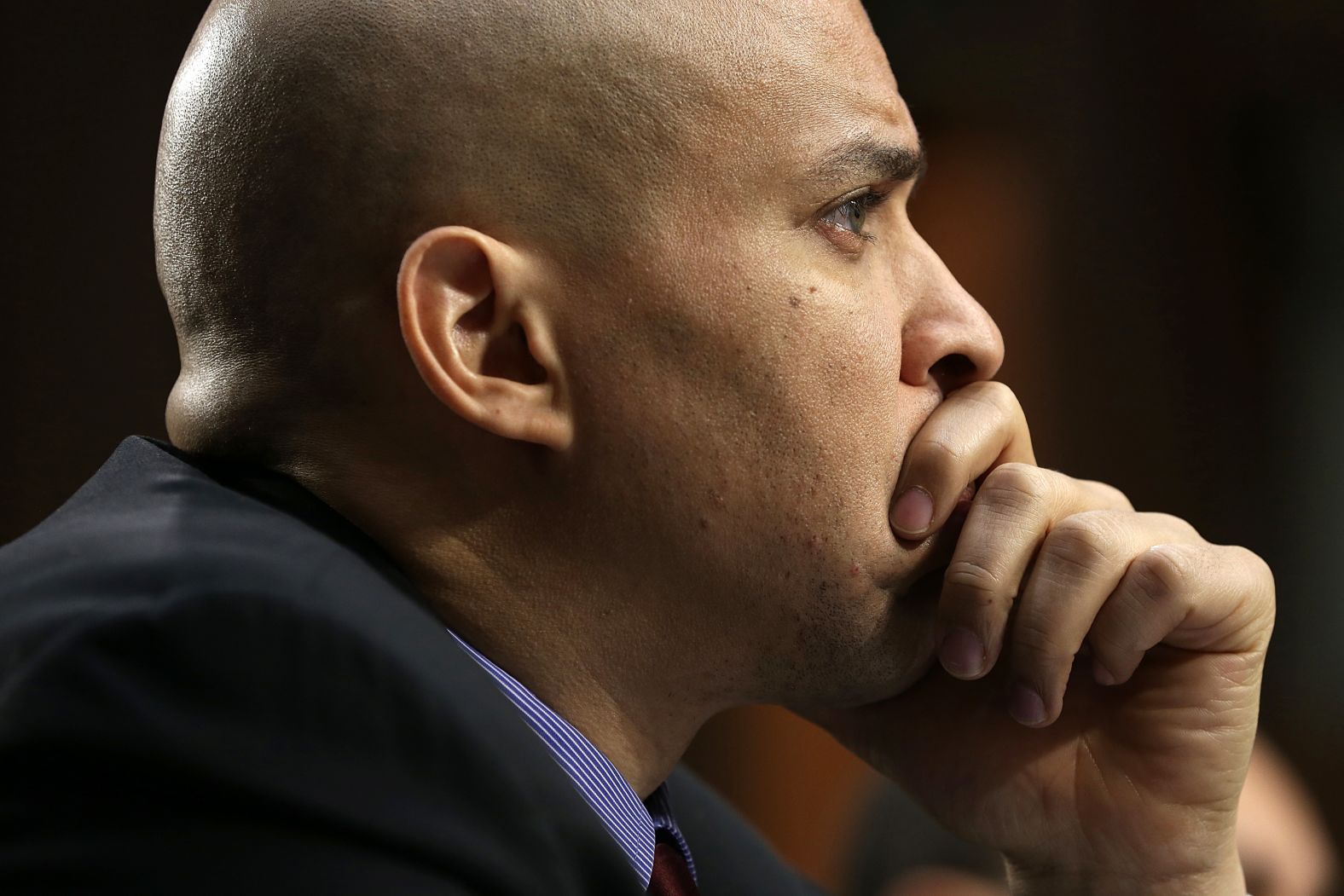 Booker testifies before the Senate Judiciary Committee's Constitution, Civil Rights and Human Rights Subcommittee in December 2014.