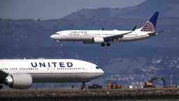 A United Airlines Boeing 737 Max 9 aircraft lands at San Francisco International Airport on March 13, 2019 in Burlingame, California. The United States has followed countries around the world and has grounded all Boeing 737 Max aircraft following a crash of an Ethiopia Airlines 737 Max 8.