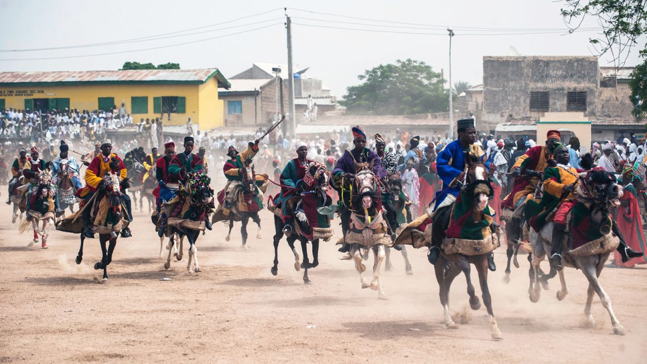 Celebrated in some northern cities, Durbar marks the end of Ramadan. 