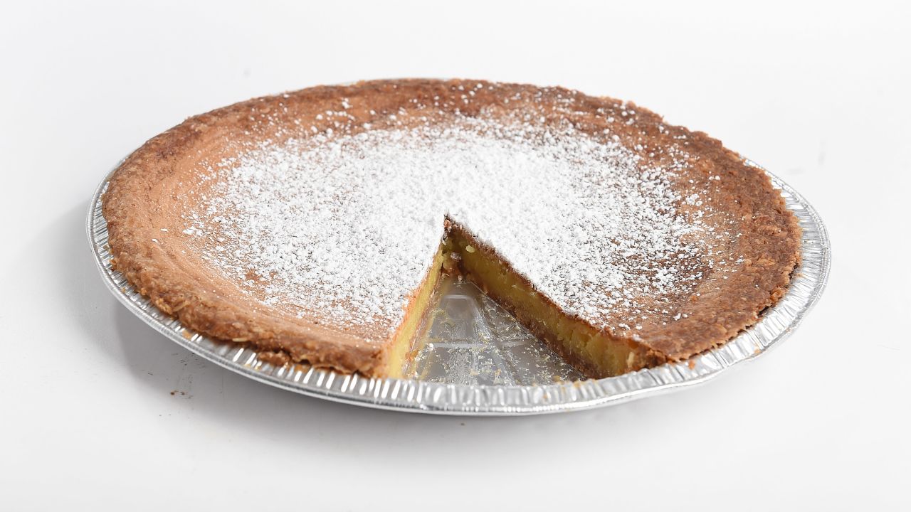 The pie formerly known as Crack Pie, now Milk Bar Pie, from the bakery Milk Bar.