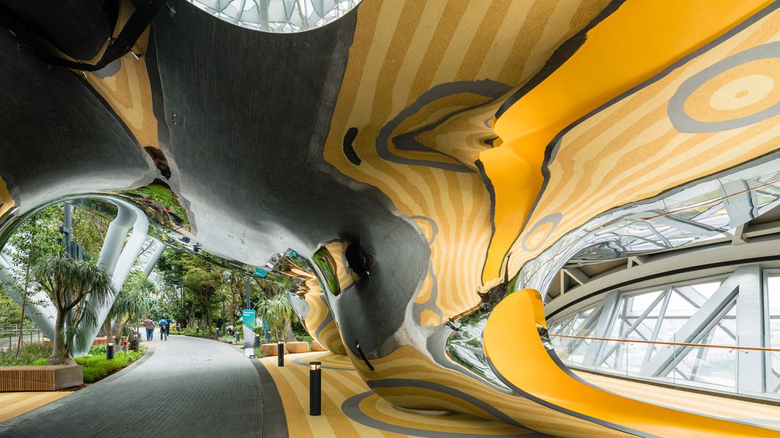 The park's Discovery Slides, a part of Canopy Park, on the top floor, won't be ready until mid-2019.