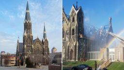 The Trinity Lutheran Church caught fire on May 15, 2018