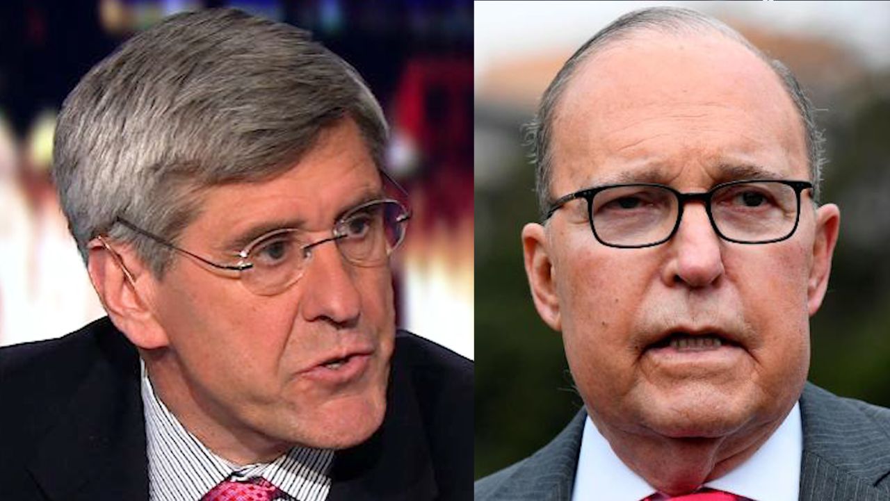 Stephen Moore Larry Kudlow split