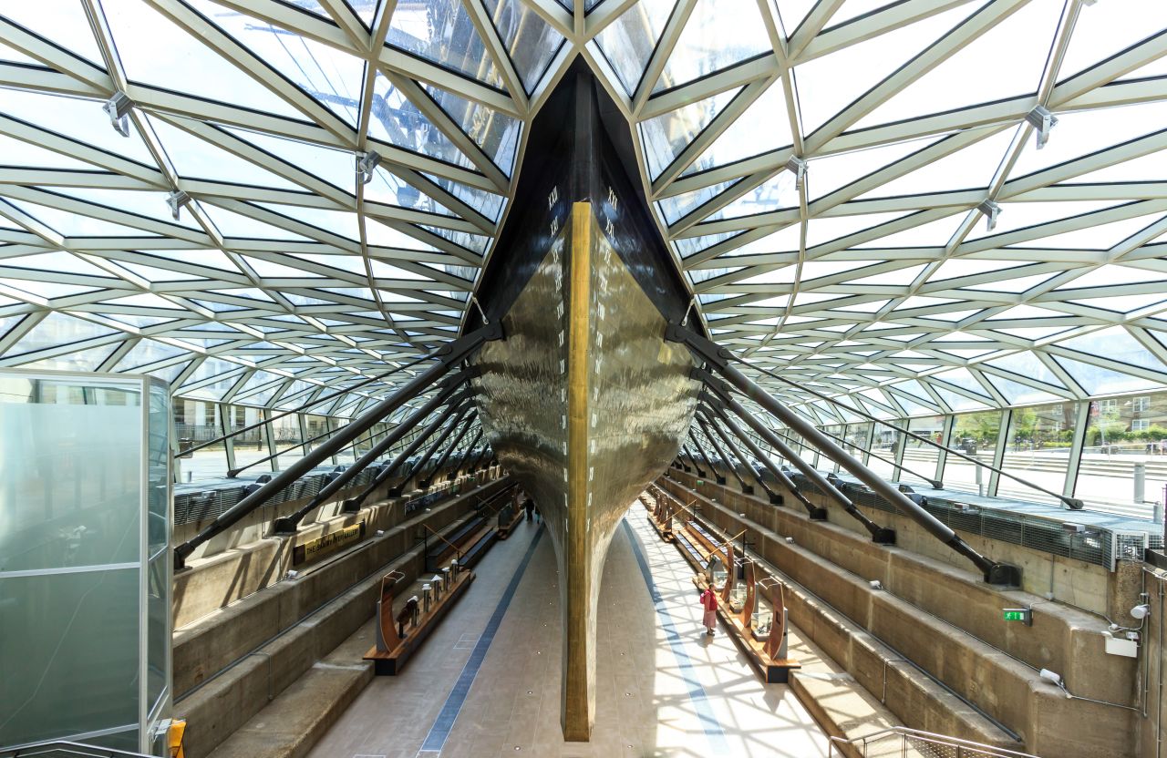 The new Cutty Sark, London UK (part of "Maritime Greenwich", UNESCO world heritage site).