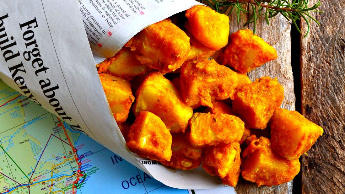 <strong>Viazi karai:</strong> Viazi karai -- fried potatoes -- is a coastal classic. This is the Kaluhi's Kitchen take. 