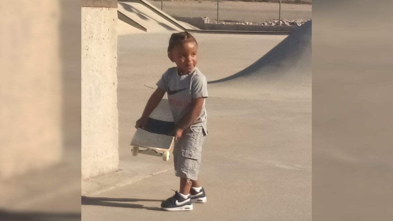 Ja'Ceon at the skatepark, now as a toddler.