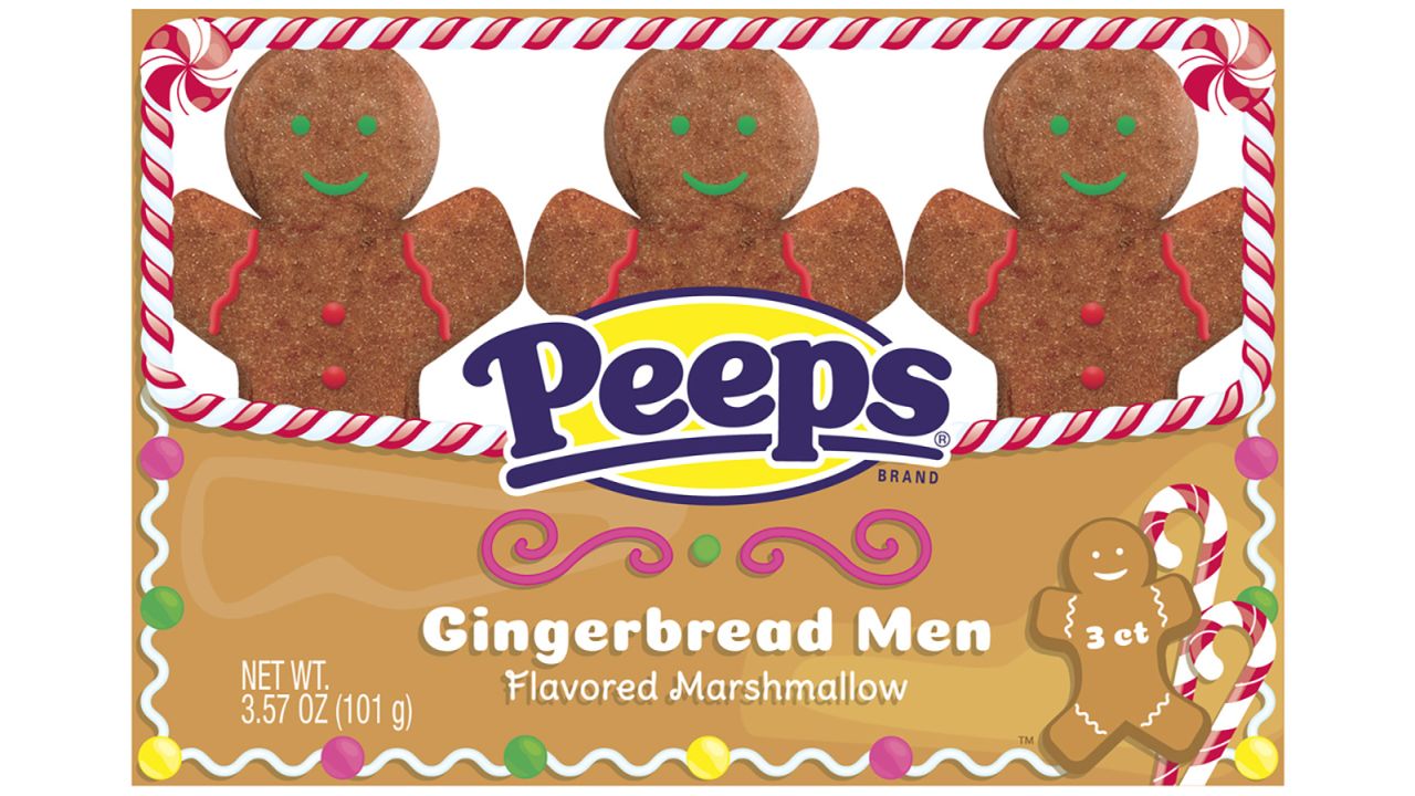Peeps' gingerbread-flavored marshmallow men.