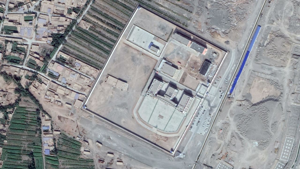 Another alleged detention center outside the town of Turpan, which CNN also found to be inaccessible.