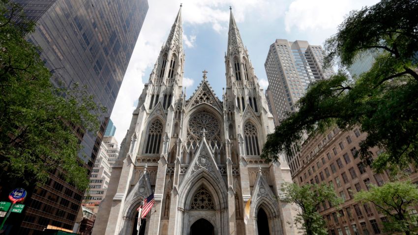 St. Patrick's Cathedral in New York is shown in this photo, Thursday, Sept. 6, 2018. (AP Photo/Richard Drew)
