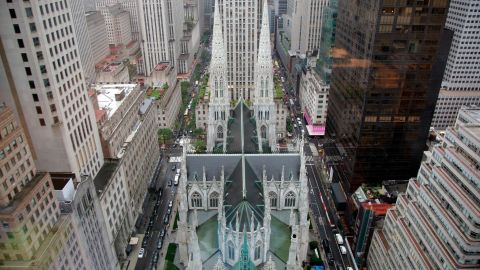 St. Patrick's Cathedral is seen from above in New York in this file photo. 